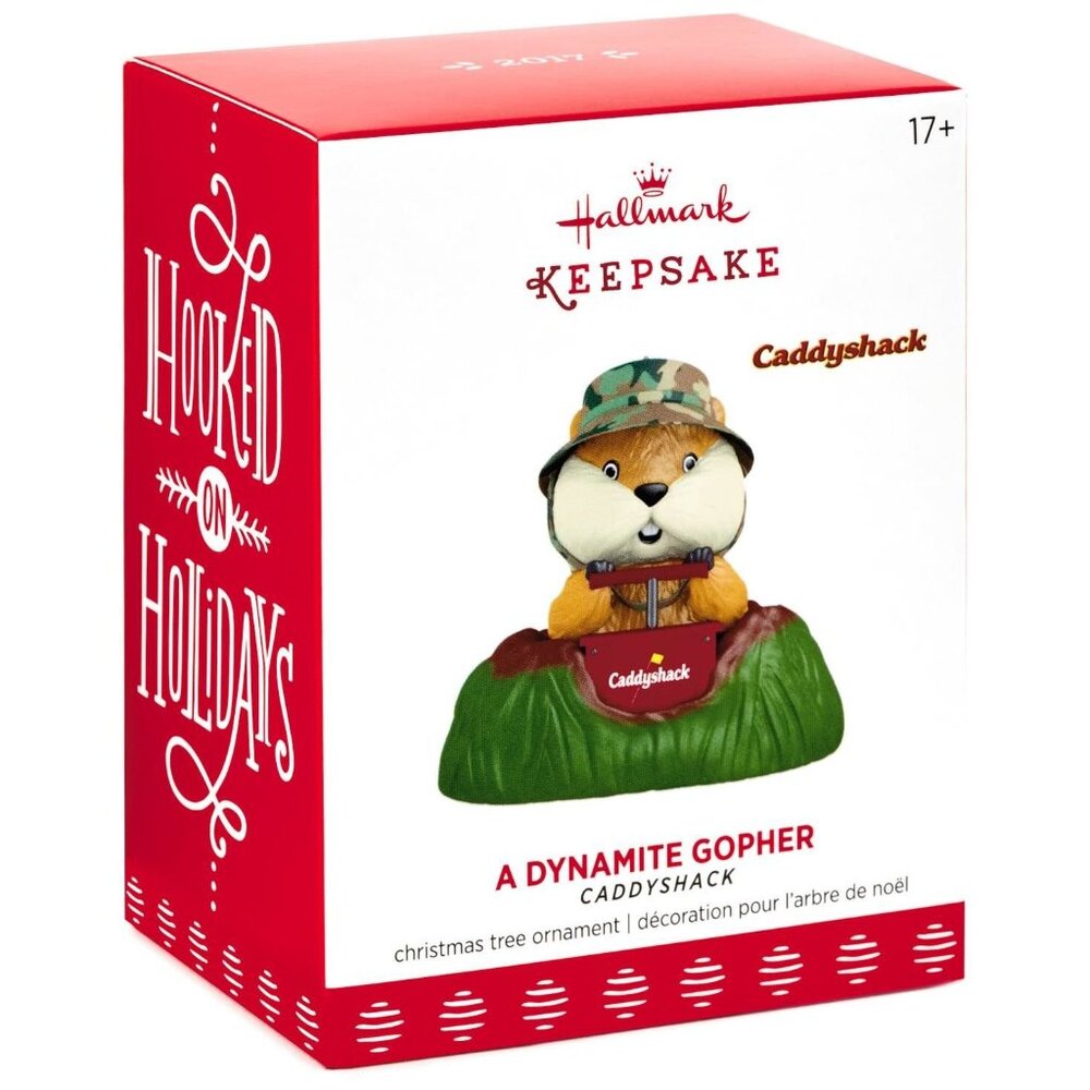 New! Caddyshack Dynamite Gopher Hallmark Keepsake Christmas Ornament 2017